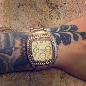 MICHAEL KORS Gold Square Face Watch!